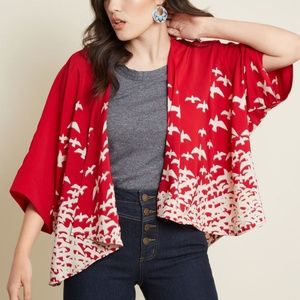 Modcloth Fab Takes Flight Kimono Top